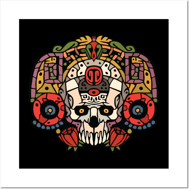 Azteca Skull Wall Art by Sauher